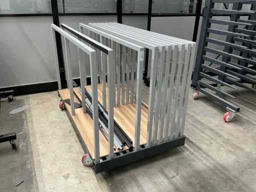 Romias Mobile Steel Plate Rack