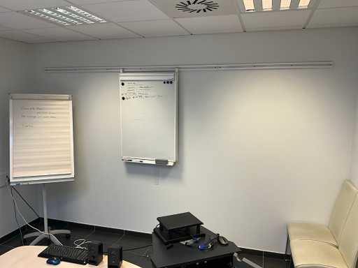 Tableau blanc LEGAMASTER sur rail + paperboard