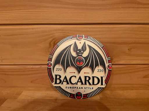 Metal advertising sign round 20cm