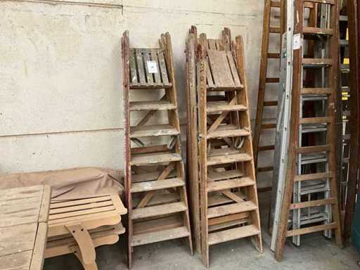 Échelle pliante en bois (5x)