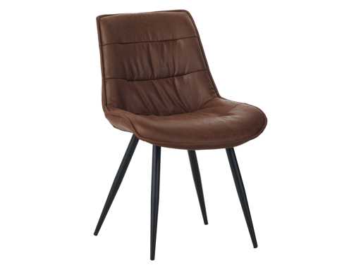 Colenis - Manila Eetkamerstoel - set van 50 - Bruin - Microfiber Stof- Zonder Armleuning
