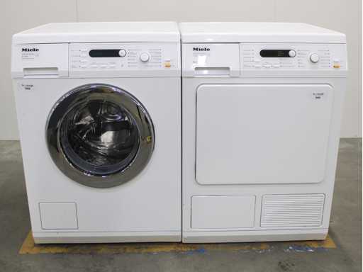 Miele W 5821 Softcare System Wasmachine & Miele T 8827 WP SoftCare System EcoComfort Wasdroger