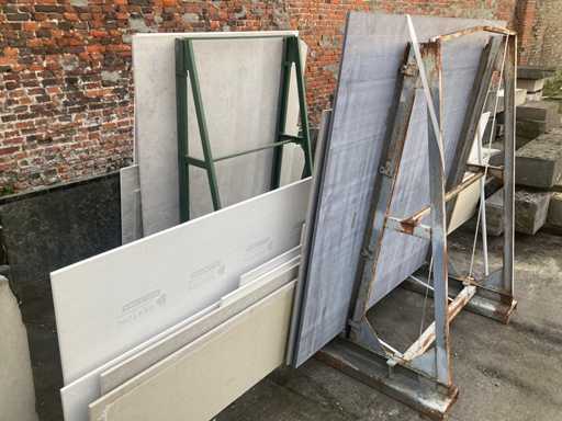 metalowe mostki + materiał (2x)