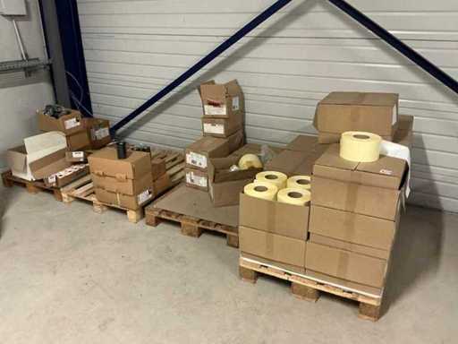 Various thermal and deshif ribbon labels