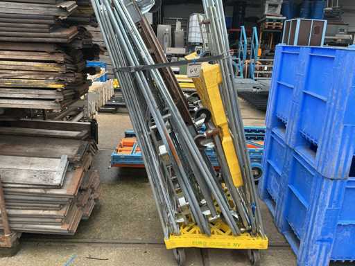 Lotto di contenitori in filo metallico