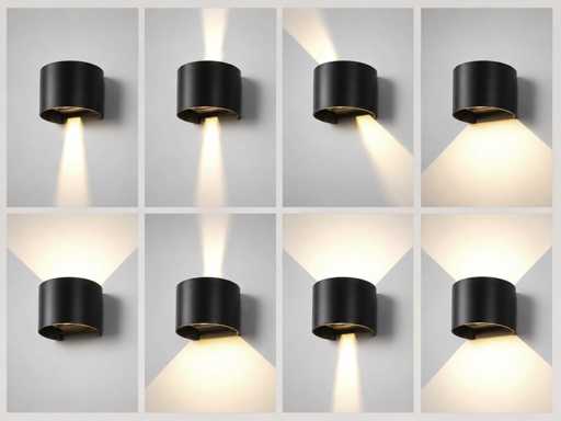 7W LED Wandlamp duo licht verstelbaar waterdicht(8x)