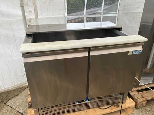 Etablis réfrigéré Afinox / saladette - 2 portes - inox - 230V