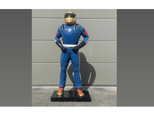 Pilote de course Bleu H160cm