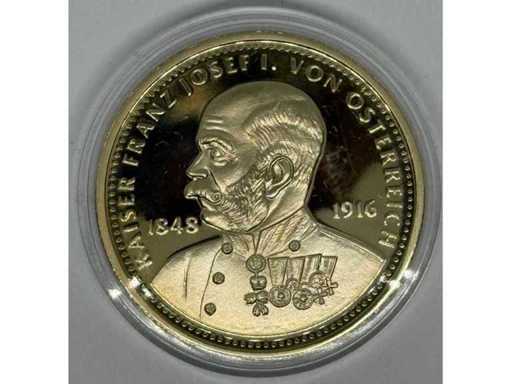 "1000 Years Austria – Emperor Franz Joseph I" Commemorative Medal – 1996 – Nickel Silver – 40 mm