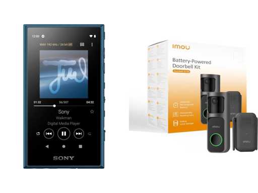 Touch panel High-Res walkman + Imou Doorbell 2S Kit