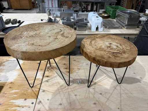 Tabella tronco di albero (2x)