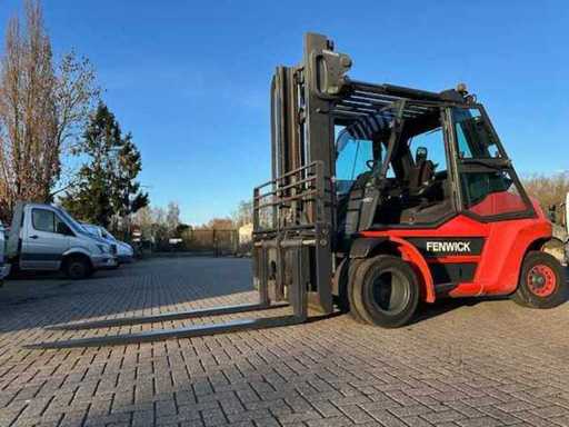 Linde - H80T-02/900 - 3.8M Duplex, Side-Shift, Fork Positioner - Forklift