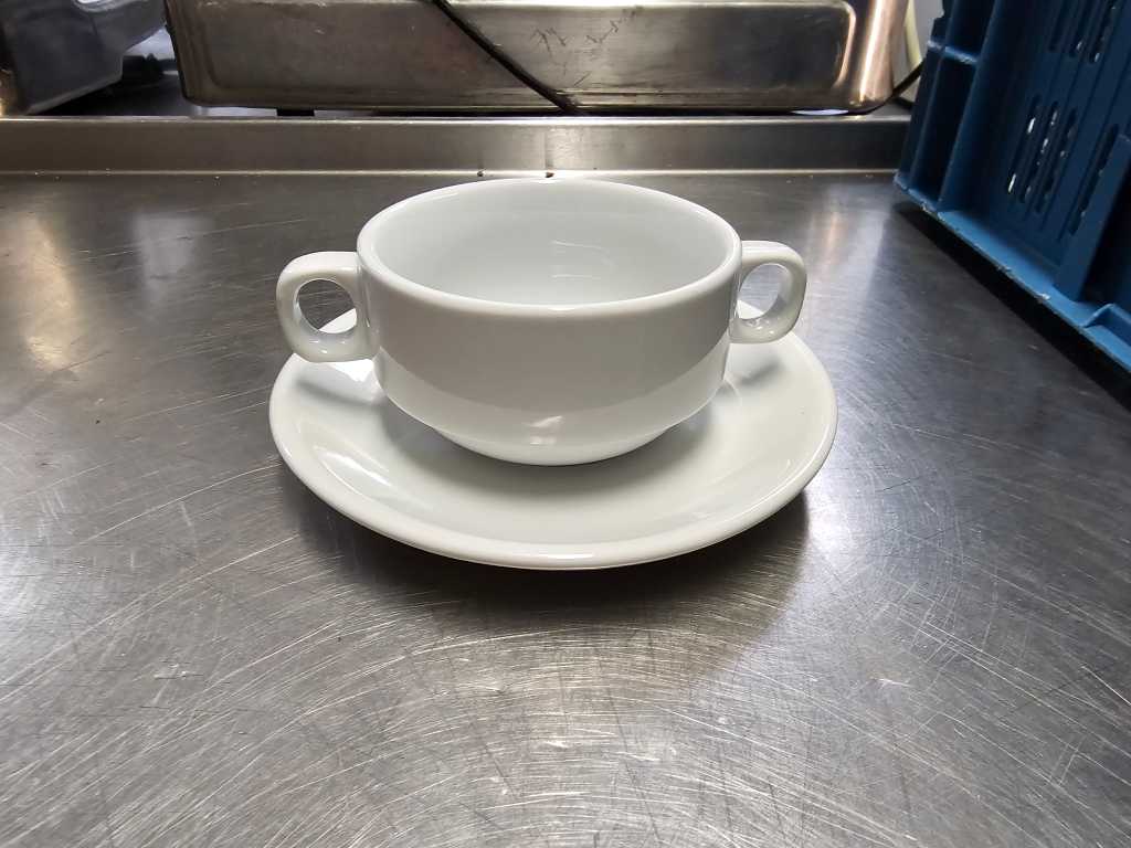 Soup bowl with plate (60x)