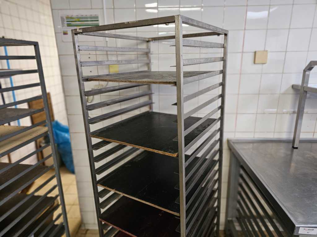 Stainless steel plate trolley