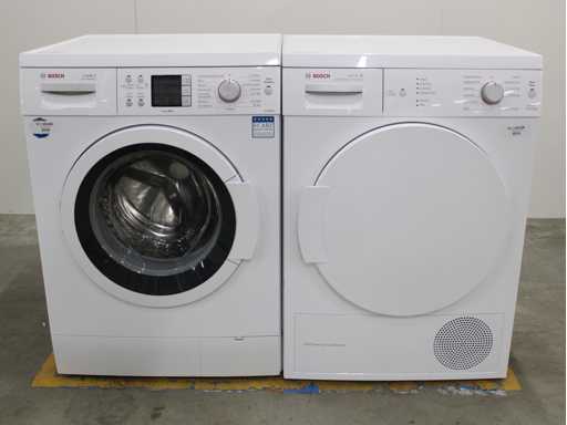 Bosch Logixx 8 VarioPerfect SuperEco lavatrice & Serie Bosch|4 asciugatrici a condensatore autopuliente ActiveAir Technology