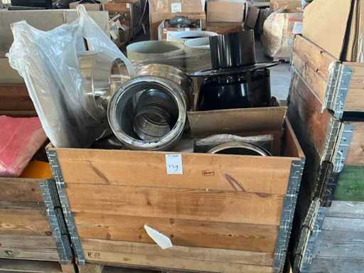 Partij rookgasbuis hulpstukken