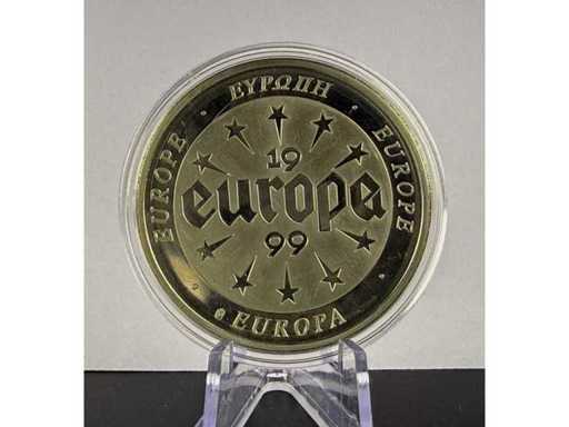 Europa 1999 Sammler-Medaille – Euro Einführung – Spiegelglanz / Proof 30mm