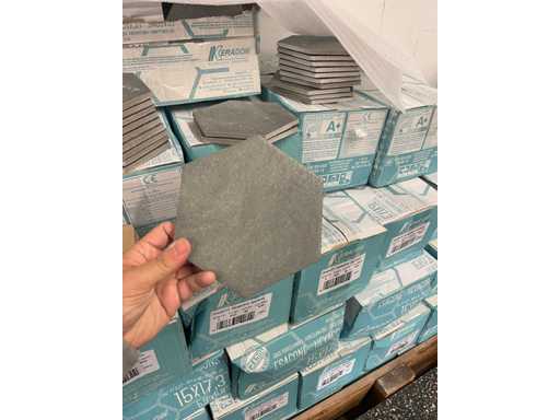 Pl?ci hexagonale gri 9,8 m2