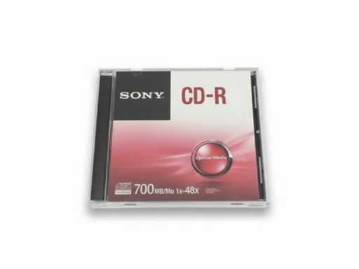 Sony CD-R 700MB 48x disque vierge pour la sauvegarde des données et l’audio - Support de stockage fiable