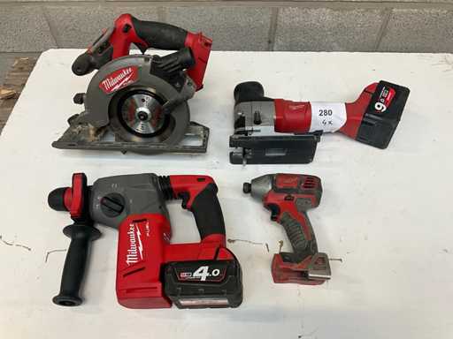 Milwaukee Andere Akkulose Werkzeuge (4x)