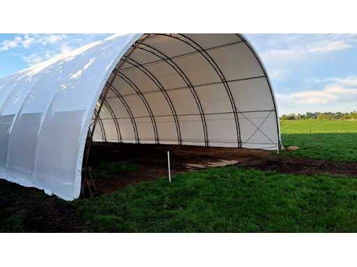 2025 Verzinkter Folientunnel (10,00 x 20,00 mtr) (200 m²)