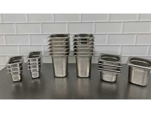 Stalowe pojemniki gastronormowe (27x)