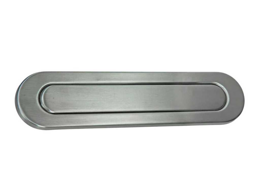 Yale - letterbox plate oval stainless steel (7x)
