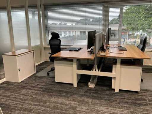 Postazione di lavoro duo regolabile elettricamente