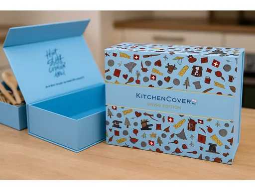 *NUOVA* Scatole Regalo KitchenCover® Edizione Svizzera, Confezione, Scatola Regalo, Scatola di Stoccaggio, Articoli per la Casa (1000 pezzi)