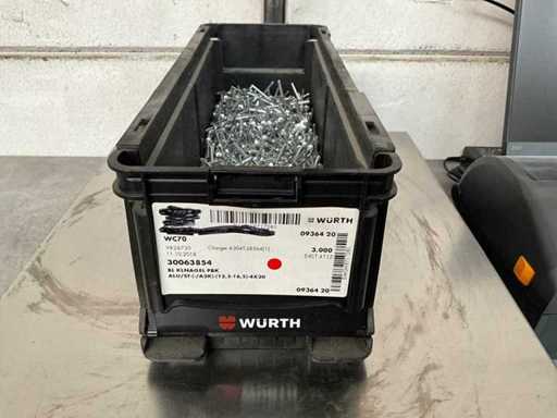 Würth 3.39 kg Blindklinknagel platbolkop ALU 4 x 20 in stapelbare bak