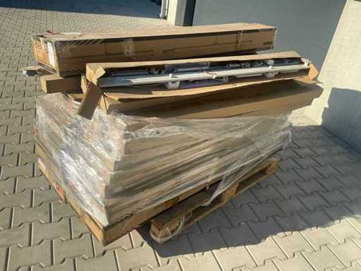 Batch of light fixture parts