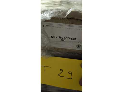ECOLIST SELF-ADHESIVE POUCHES SHIPPING 320X250 Pallet of self-adhesive pouches for shipping