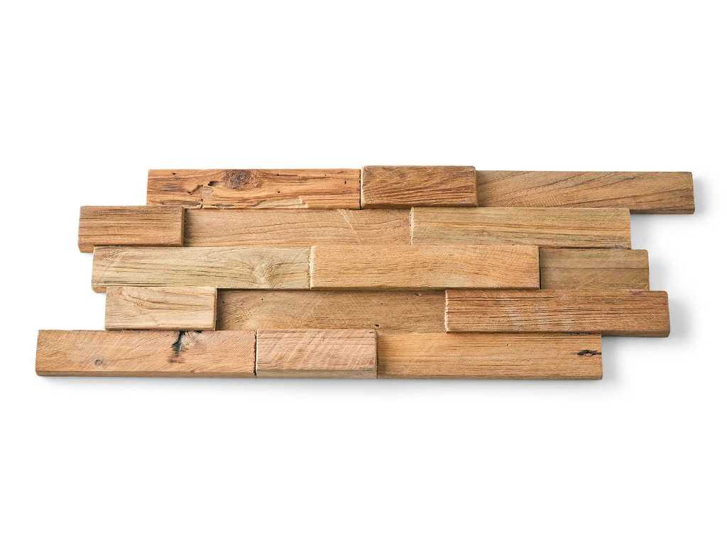 2 m² wall panel Nature teak wood 