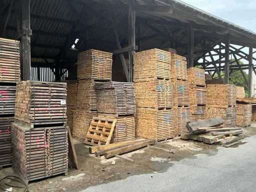Very large batch of turning wood