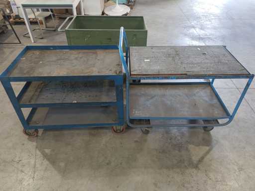   Shelf tool trolleys x 3