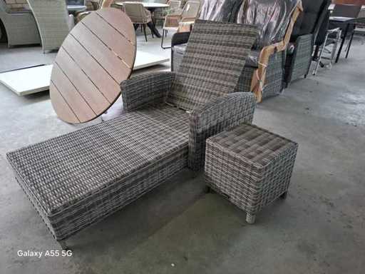 Dublin - Sunbed Including Ottoman