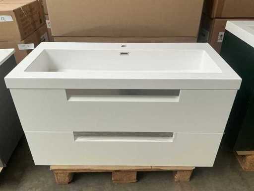 Kame Evoke Bathroom Furniture Matt White 120cm