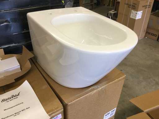 Sanibad - KM-180 - Toalet? suspendat? f?r? margine de sp?lare