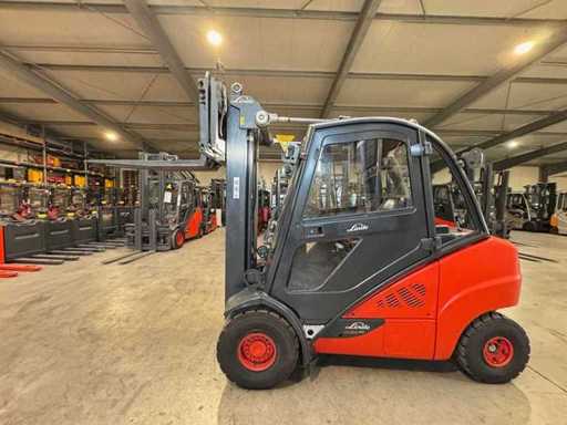 2016 Linde H35D EVO 3.500kg Triplex 465cm 3.+4th Valve Fork Adjuster Pneumatic Tire Diesel Forklift Forklift 11.372 Hours