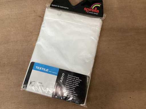 Spirella Altro White Shower Curtain 180x200 cm (43x)