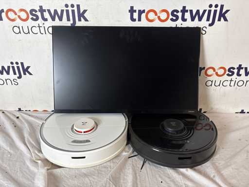 Roborock S7 White - robotstofzuiger + Roborock S7 Black - robotstofzuiger + Samsung LF27T350FHU - Full HD IPS 75Hz - 27 Inch