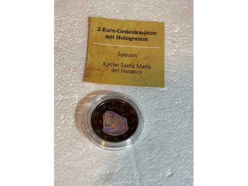 2€ Herdenkingsmunt met hologram Spanje 2017 Kerk van Santa Maria del Naranco