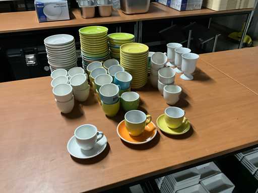 Coffee cups and saucers