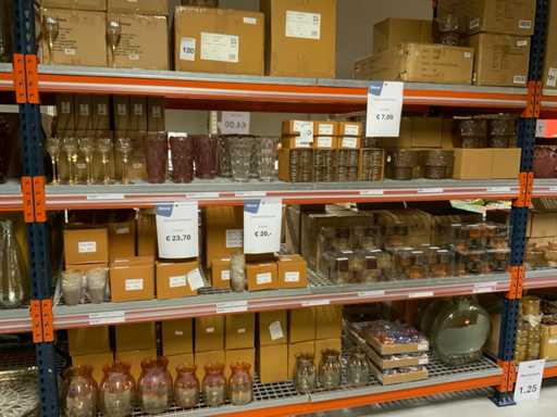 Batch of vases and tea light holders