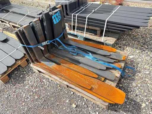 2022 8 Paar Vetter Cascade Bolzoni Gabelstapler Gabeln gemischt