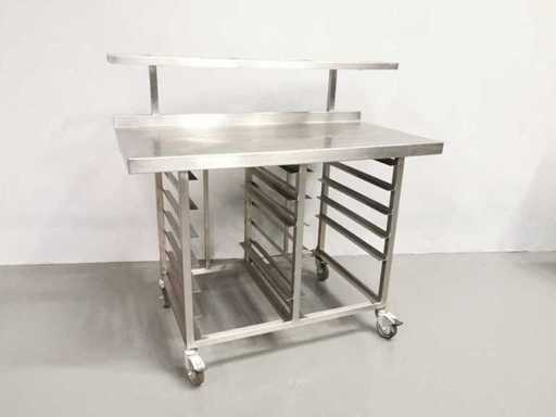 PROFFIL - Acier - Table de travail en acier inoxydable