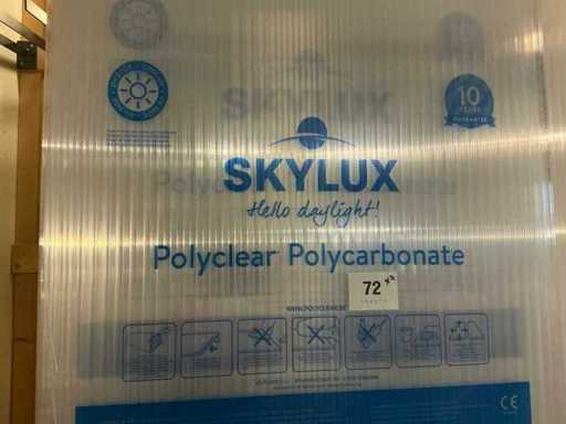 Skylux polycarbonate sheets (7x) (24 m²)