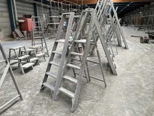 Solide Aluminiumleiter (2x)