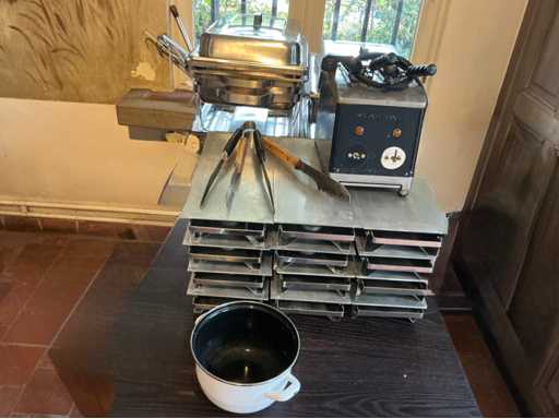 Bain Marie- bordverwarmer - professionele crouque machine