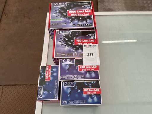 C.Star. IP 20+IP 44. Verschiedene LED-Weihnachtsbeleuchtungen.